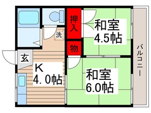 石原ハイツの物件間取画像